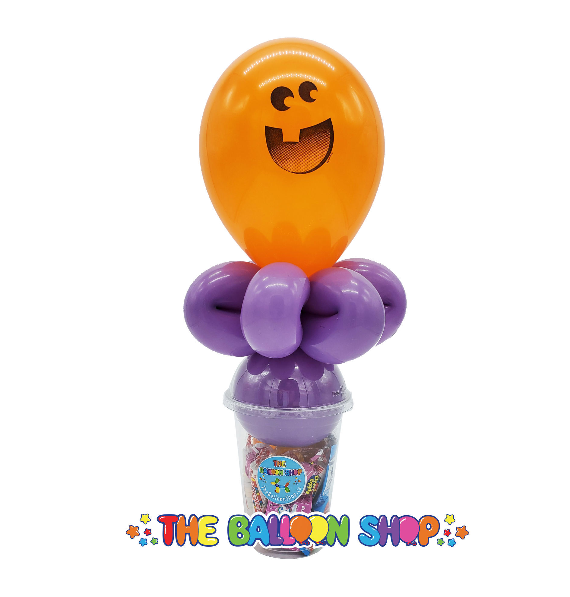 Picture of Jack O'Lantern Face  - Balloon Candy Cup