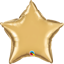 Picture of 20" Chrome Gold Star  (helium-filled)