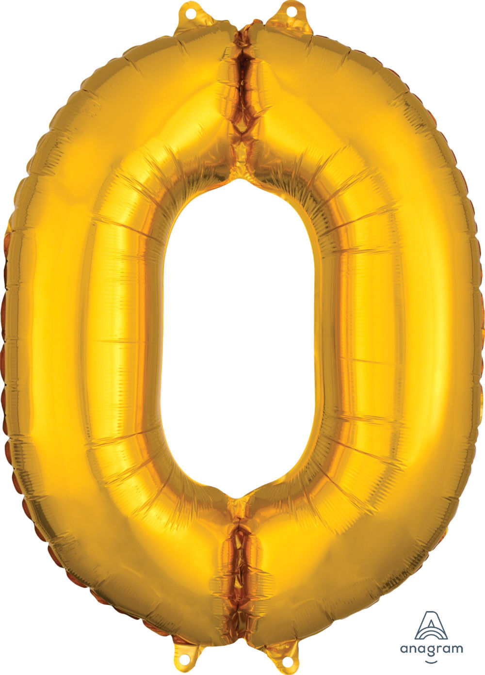 Picture of 26'' Gold Number 0 - Foil Balloon (helium-filled)