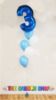 Picture of 26''Blue  Number 3 - Foil Balloon (helium-filled)