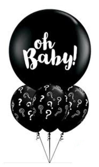 Picture of Oh Baby! Gender Reveal Balloon Bouquet (helium-filled)
