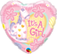 Picture of 18" It's A Girl Soft Pony Foil Balloon  (helium-filled)