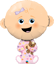 Picture of 38" Baby Girl ( Light Skin Tone ) Foil Balloon  (helium-filled)