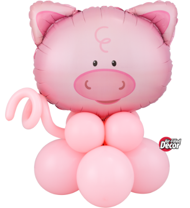 Picture of Playful Pig  Balloon Centerpiece