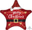 Picture of 19" Standard Santa Christmas Star Foil Balloon (helium-filled)