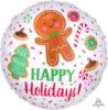 Picture of Gingerbread House & Holiday Cookies Balloon Bouquet (5 pc)
