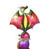 Picture of 45" Mythical Dragon Foil Balloon Bouquet ( 7 pc )