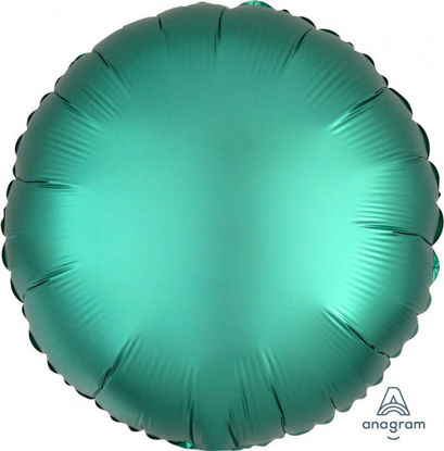 Picture of 18" Satin Luxe Jade Circle Foil Balloon   (helium-filled)