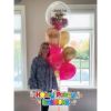 Picture of Personalized Birthday Balloon Bouquet with Clear stuffed Topper (10pc)