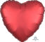 Picture of 18" Satin Luxe Sangria Heart Foil Balloon (helium-filled)