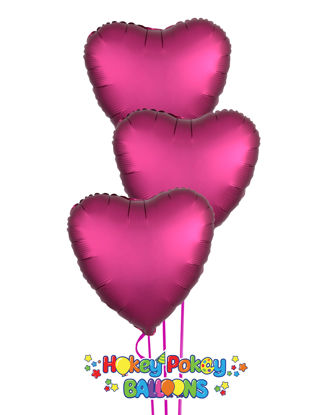Picture of 18'' Heart Foil Balloon Bouquet (up to 50 balloons)