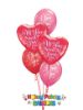 Picture of I love You! Valentine's Balloon Bouquet of 5