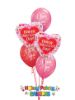 Picture of I love You! Valentine's Balloon Bouquet of 5
