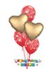 Picture of Mix & Match Red Hearts  Valentine's Balloon Bouquet of 5