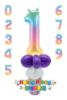 Picture of Custom Rainbow Number - Balloon Candy Cup