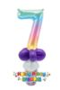 Picture of Custom Rainbow Number - Balloon Candy Cup