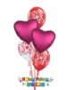 Picture of Double Hearts - Mother's Day Balloon Bouquet of 5