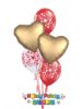 Picture of Double Hearts - Mother's Day Balloon Bouquet of 5