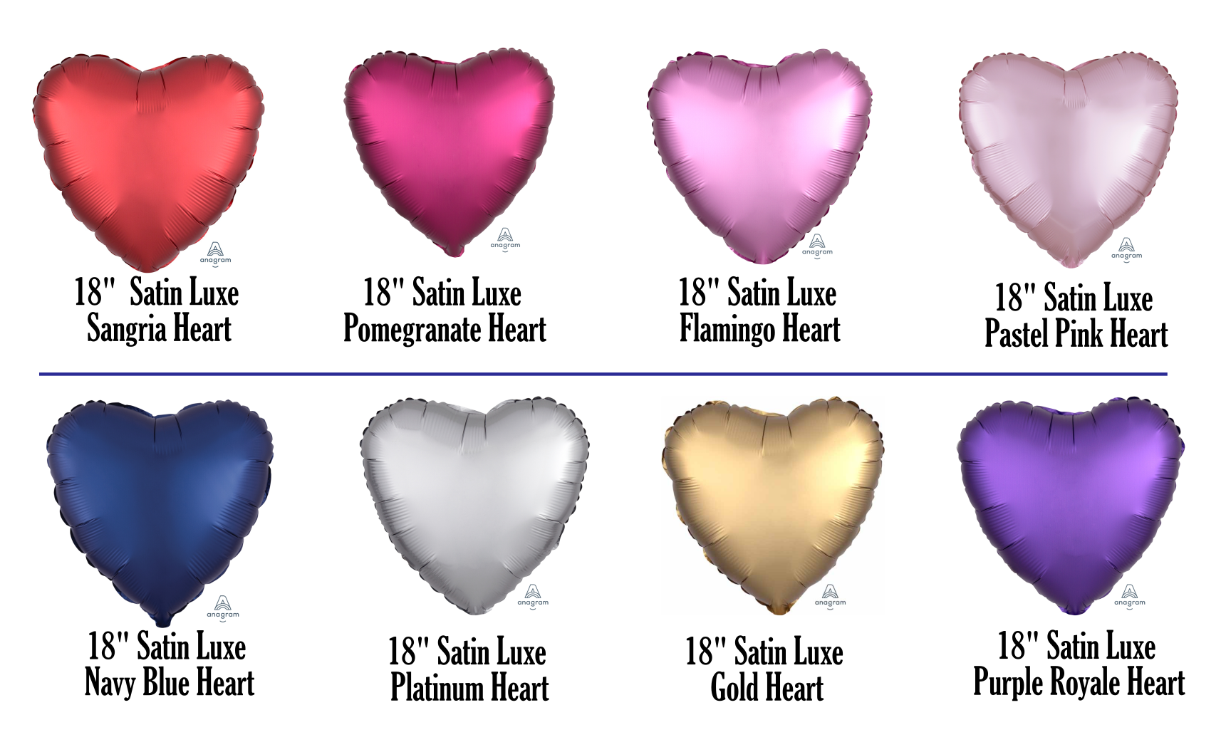 Picture of 18'' Heart Foil Balloon Bouquet (up to 50 balloons)