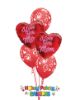 Picture of Mix & Match Red Hearts Mother's Day Balloon Bouquet of 5