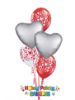 Picture of Double Hearts - Mother's Day Balloon Bouquet of 5