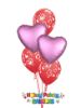 Picture of Mix & Match Red Hearts Mother's Day Balloon Bouquet of 5