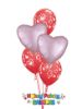 Picture of Mix & Match Red Hearts Mother's Day Balloon Bouquet of 5