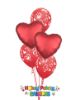 Picture of Mix & Match Red Hearts Mother's Day Balloon Bouquet of 5