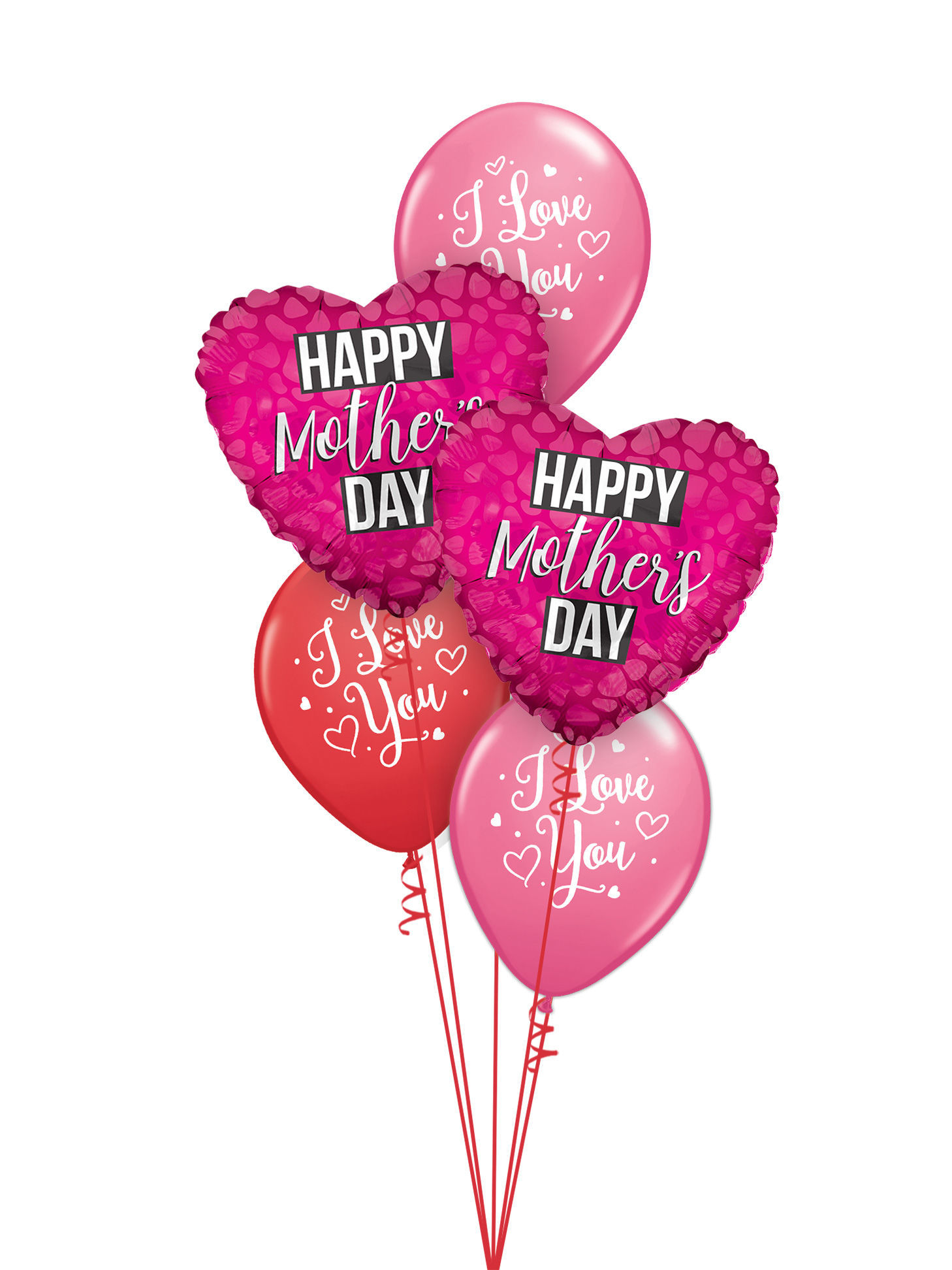 Picture of I love You - Mother's Day Balloon Bouquet of 5