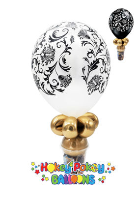 Picture of 11" Damask Balloon Candy Cup