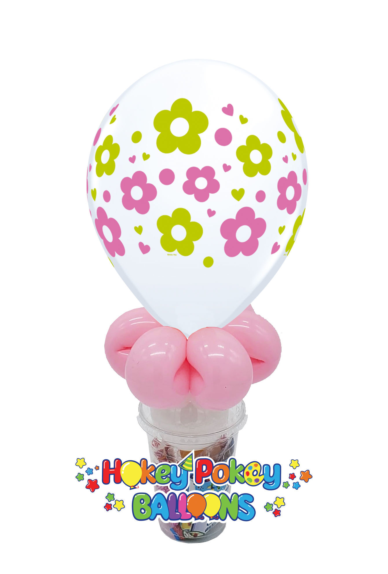 Picture of 11" Daisies Balloon Candy Cup