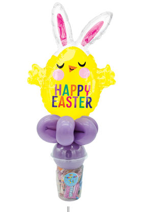 Picture of Chick with Bunny Ears - Balloon Candy Cup
