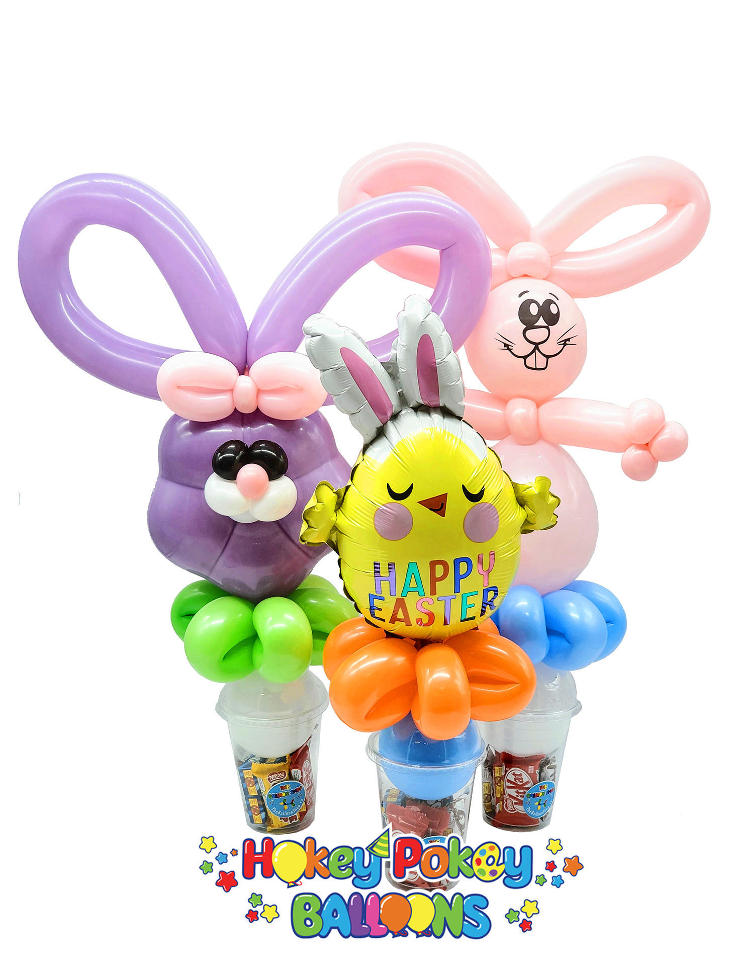Picture of Easter Bunny Head - Balloon Candy Cup