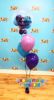 Picture of Personalized Birthday Balloon Bouquet with Clear stuffed Topper (4pc)