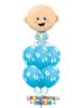 Picture of Baby Boy with Baby Foot Print - Balloon Bouquet