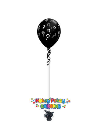 Picture of 16'' Question Marks Gender Reveal Balloon (helium-filled)