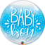Picture of 22″ Baby Boy Blue & Confetti Dots Deco Bubble  (helium-filled)