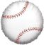 Picture of 18" Baseball Foil Balloon (helium-filled)
