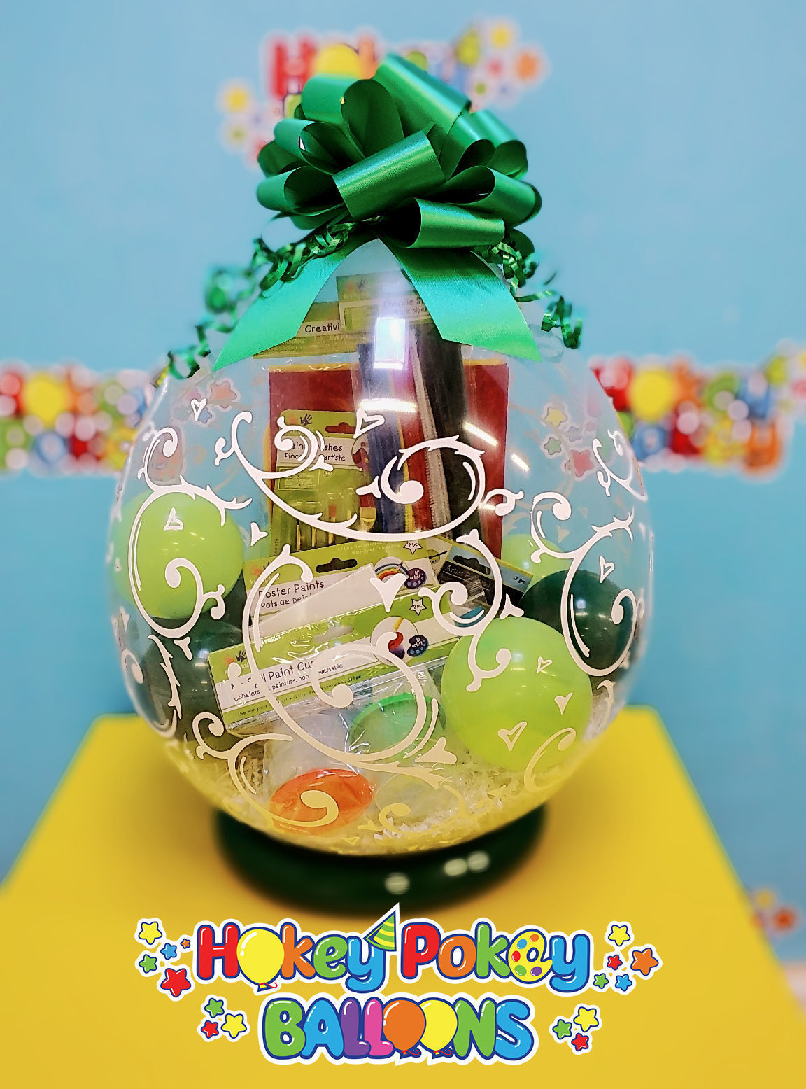 Picture of Little Artist  - Stuffed Balloon Gift with a Bow