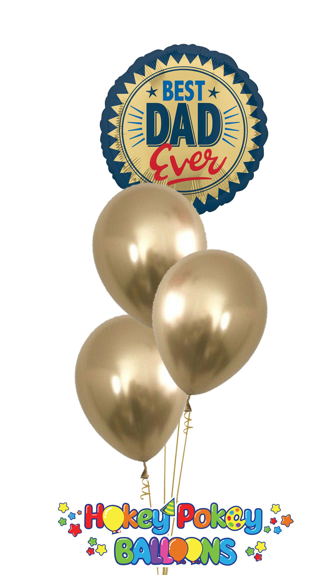 Picture of Happy Father's Day - Balloon Bouquet of 4