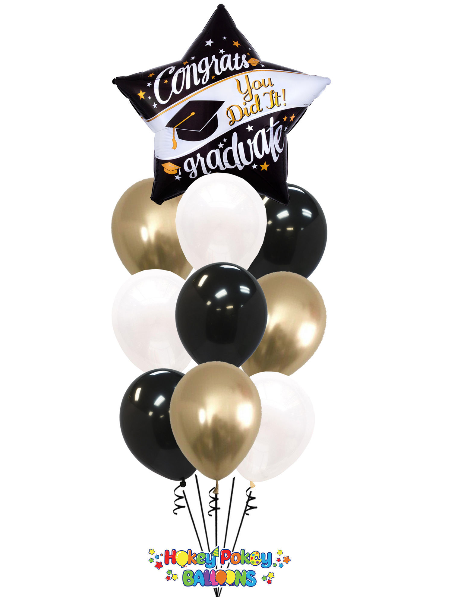 Picture of Congrats on Your Graduation Balloon Bouquet (10 pc)