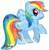 Picture of 28" My Little Pony Rainbow Dash Foil Balloon  (helium-filled)