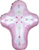 Picture of 28" Pink Cross Foil Balloon (helium-filled)