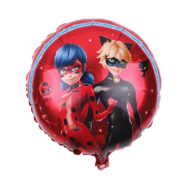 Picture of 18" Miraculous Ladybug & Cat Noir Foil Balloon (helium-filled)