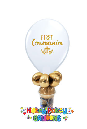 Picture of 11'' First Communion  -  Balloon Candy Cup