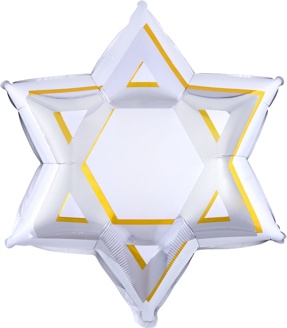 Picture of Star of David Foil Balloon (helium-filled)