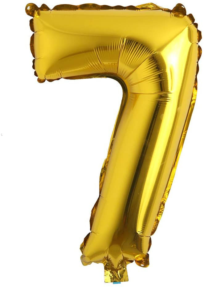 Picture of 16" Gold Foil Number - 7 (air-filled)