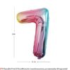 Picture of 34'' Foil Balloon Number 7 - Pastel Rainbow (helium-filled)