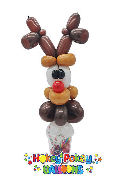 Picture of Reindeer Face - Balloon Candy Cup