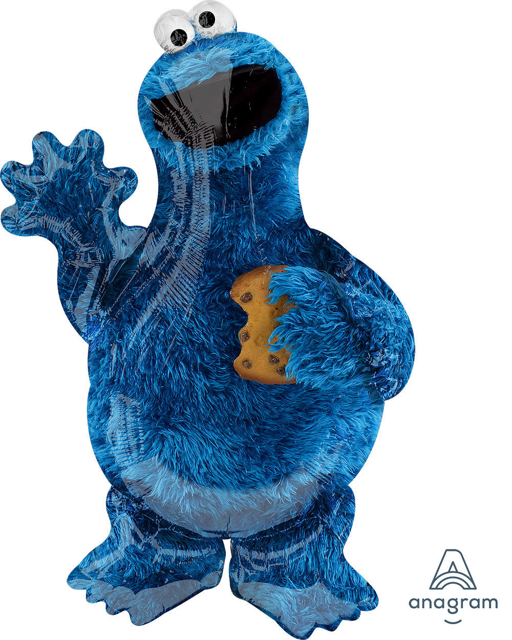 Picture of 35'' Cookie Monster Foil Balloon  (helium-filled)